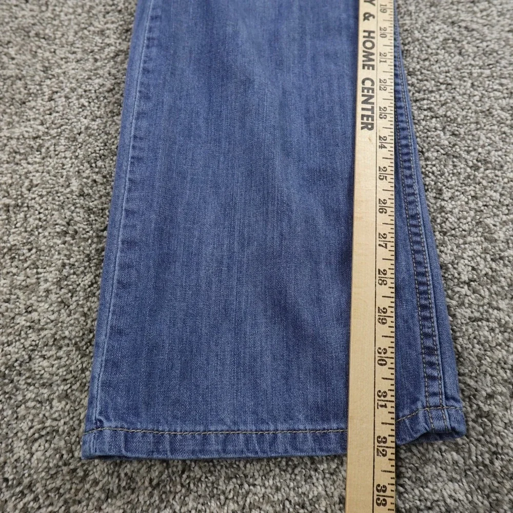 Levis Jeans Mens 36X32 Dark Blue Denim Pants‎ 514 Slim Straight Faded Whiskered